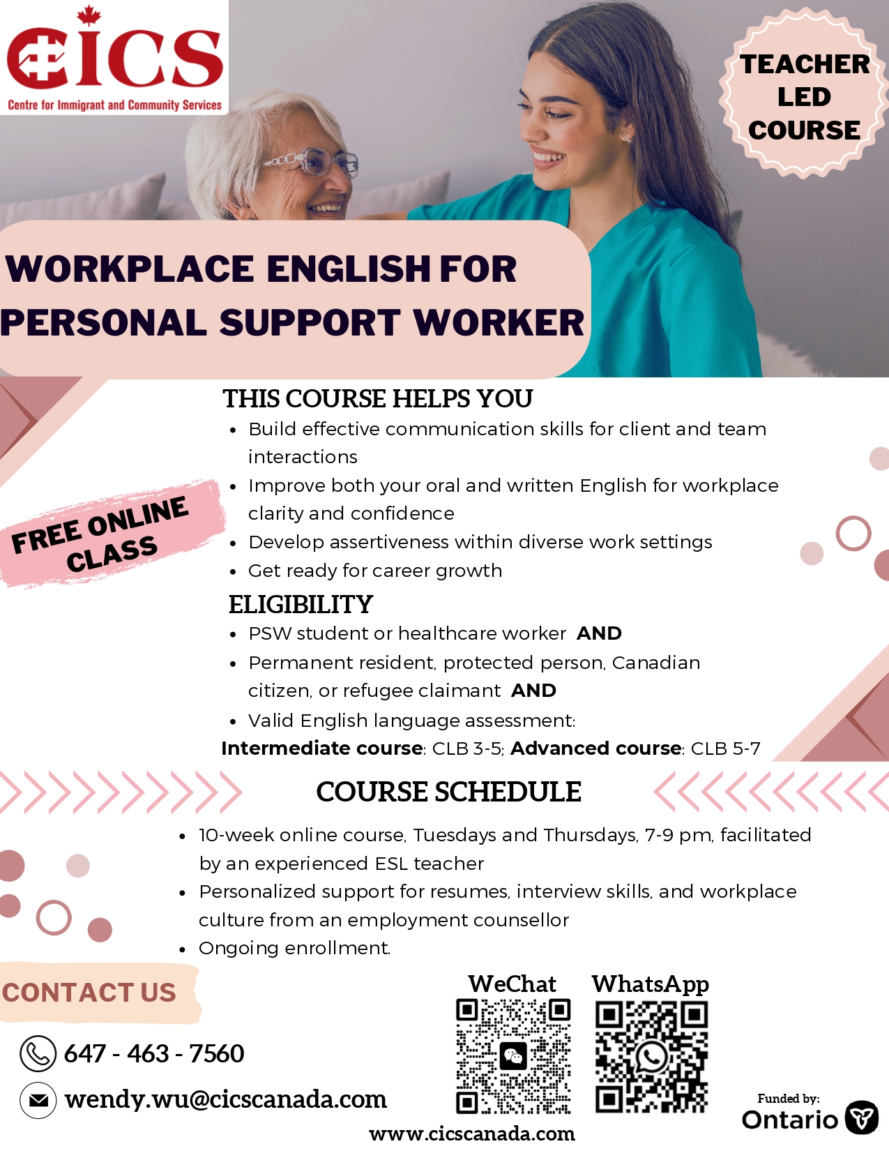 Workplace English for Personal Support Workers